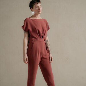 Rachel Comey Paloma Jumpsuit in Rust: Size 8